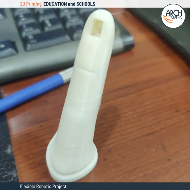 3D printed robotic finger prototype for flexible movement studies