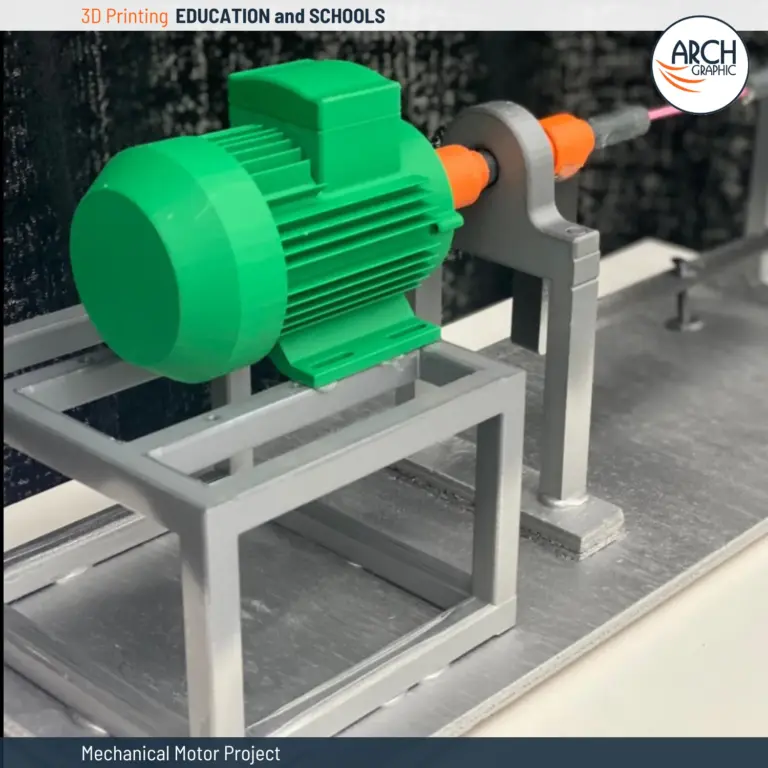 3D Printed Architectural, Graphic, and Mechanical Models for School Education