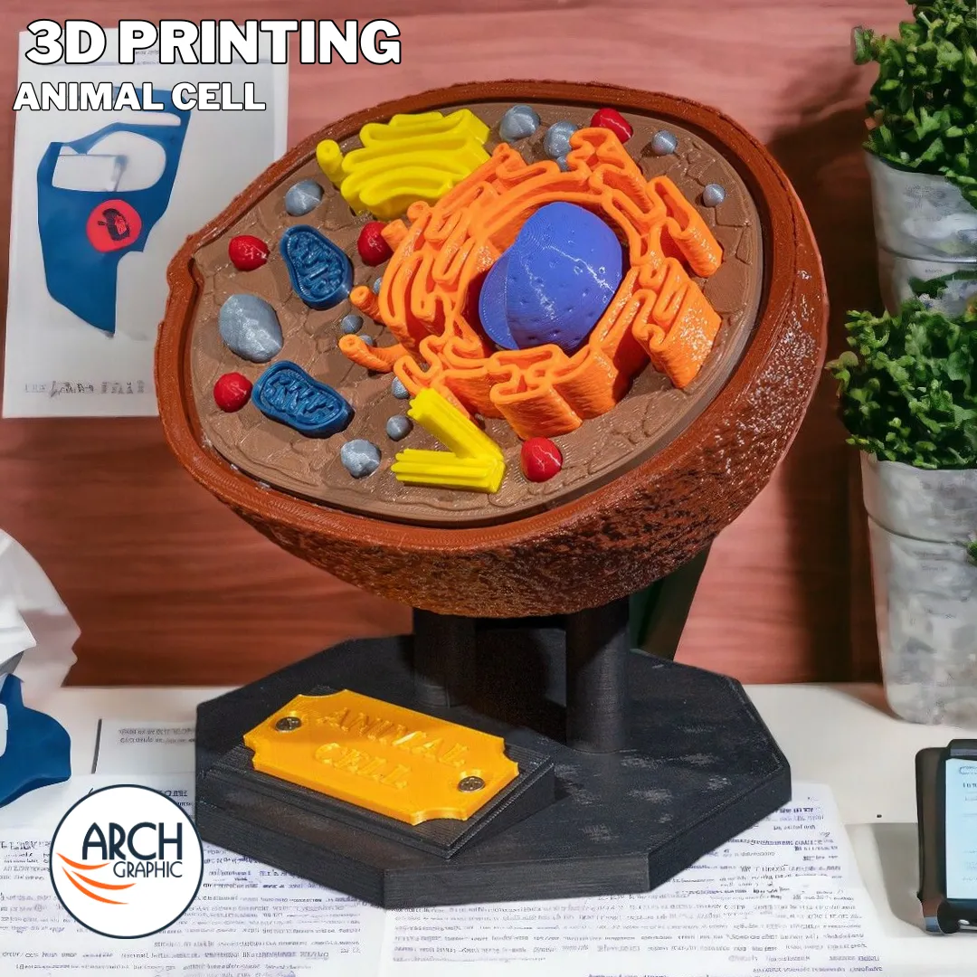 3D printed animal cell model for student biology projects in UAE and Sharjah