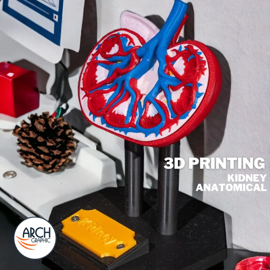 3D printed kidney training model for anatomy lessons in schools, universities, and medical centers in UAE