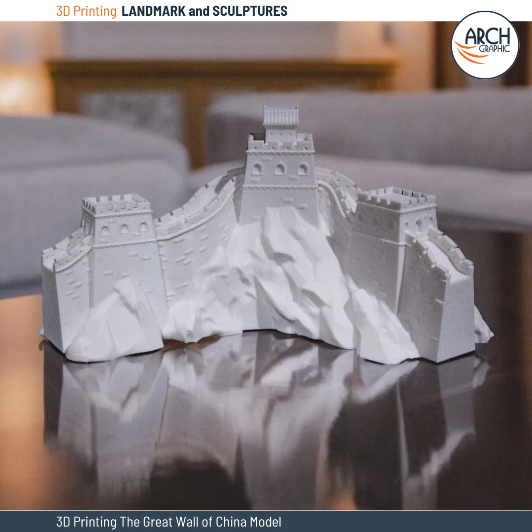 3D Printed Great Wall of China Model – High-Quality Landmark Replica
