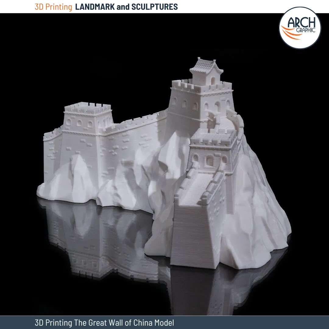 3D Printed Landmark Model – The Great Wall of China