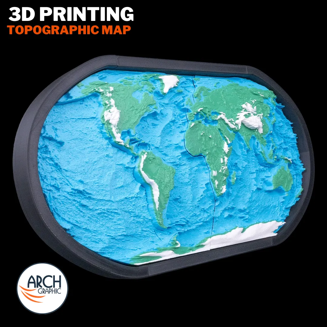 3D Printing Topographic Map Model