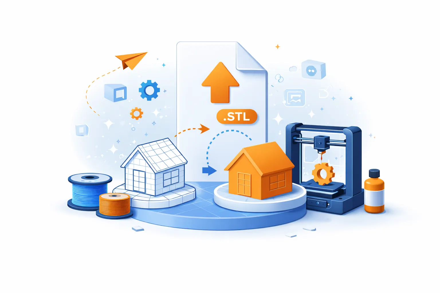 Upload 3D printing files in UAE