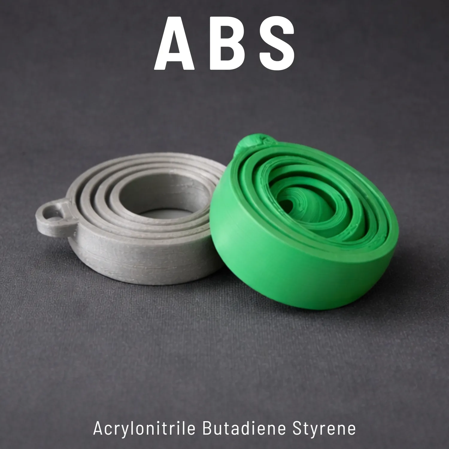 ABS 3D printed threaded containers gray and green - custom prototyping Sharjah UAE