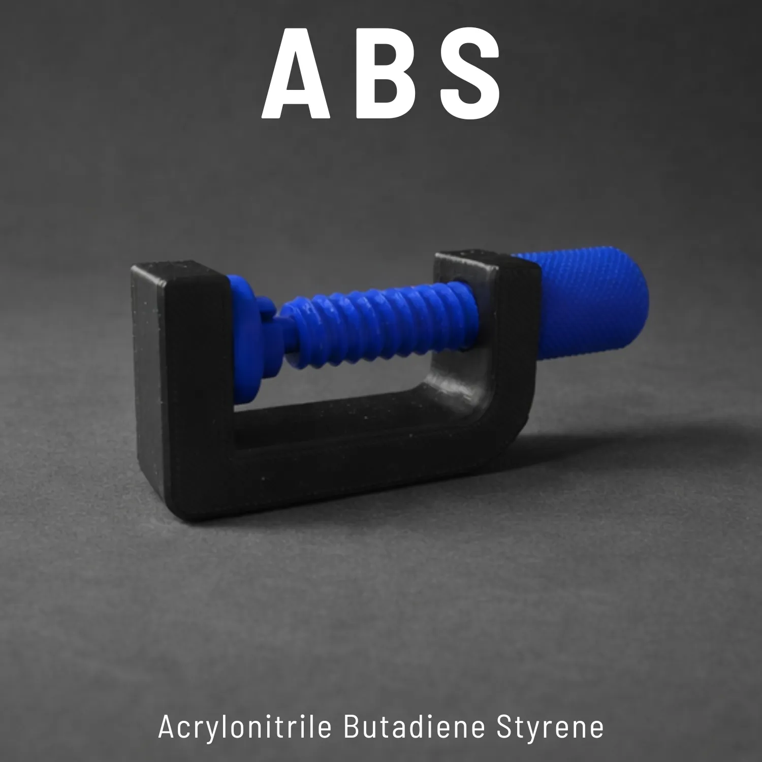 كلامب طباعة ثلاثية الأبعاد ABS أسود وأزرق - قطع غيار مخصصة الإمارات
