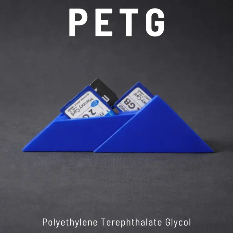 حامل بطاقات ذاكرة مثلث PETG أزرق مطبوع ثلاثي الأبعاد - منتجات مكتبية مخصصة الإمارات