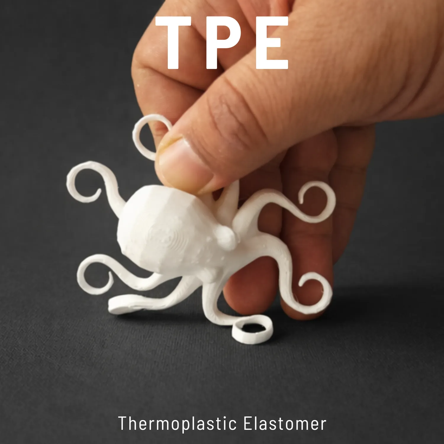 أخطبوط مرن مطبوع ثلاثي الأبعاد من TPE يُمسك بالأصابع - مرونة المطاط الحراري الإمارات